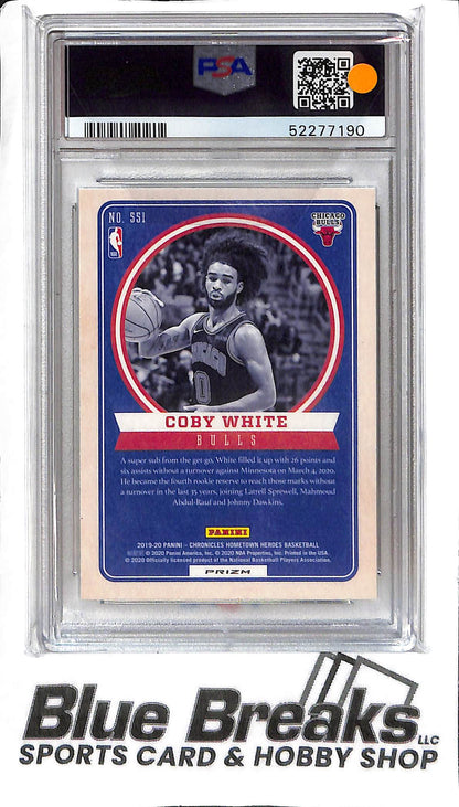 Coby White 551 - 2019 Chronicles - Hometown Heroes Silver - RC - PSA 10 - Basketball - Bulls