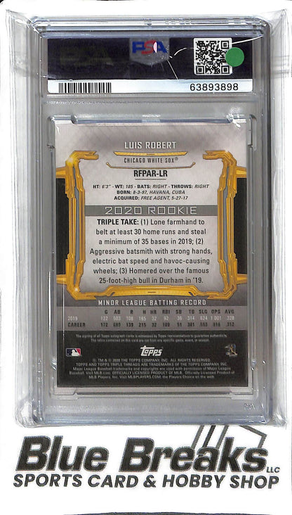 Luis Robert RFPAR-LR - 2020 Topps Triple Threads - Rookie Patch Auto 90/99 - Baseball - White Sox