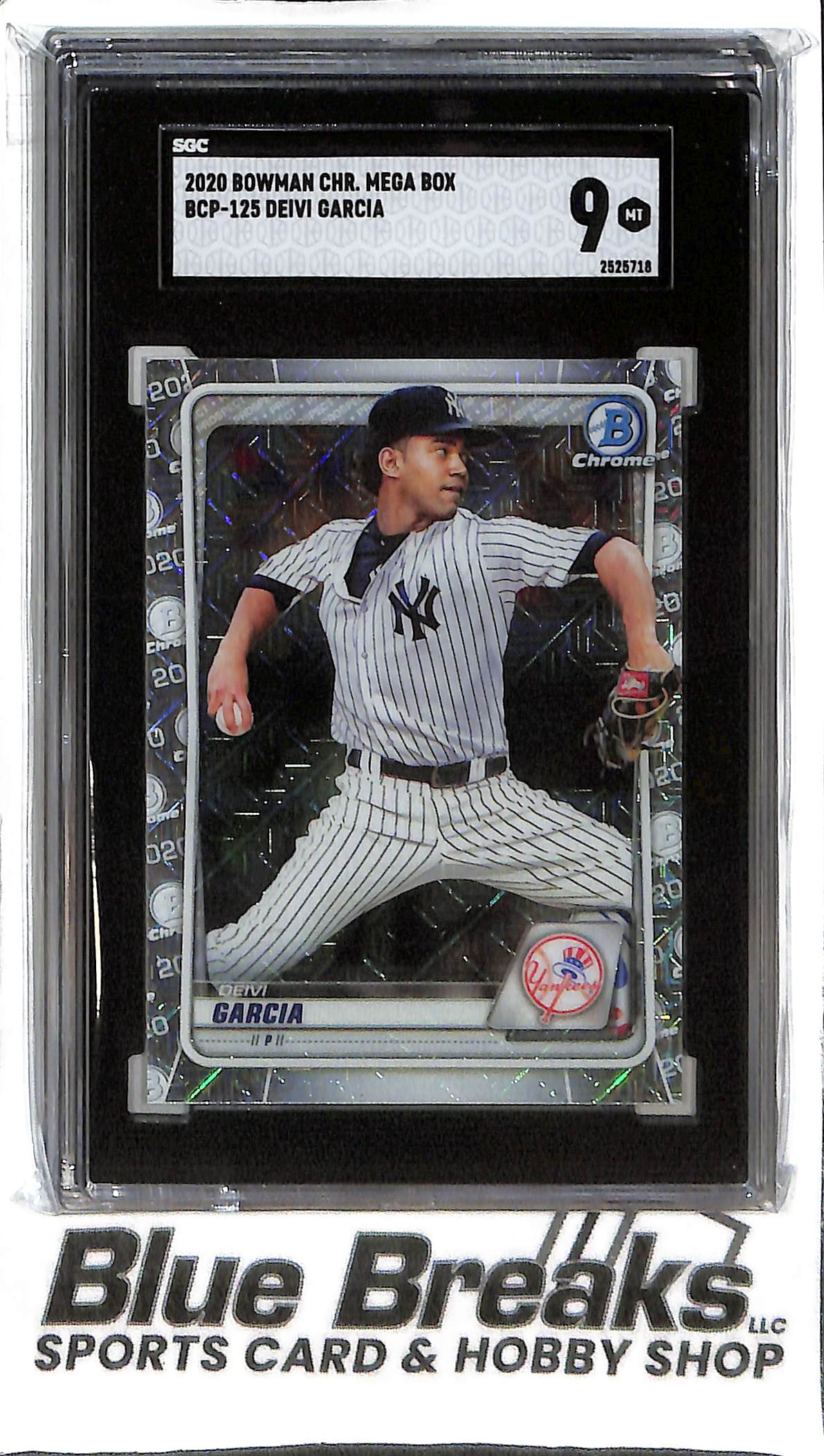 Deivi Garcia BCP-125 - 2020 Bowman Chrome Mega - SGC 9 - Baseball - Yankees