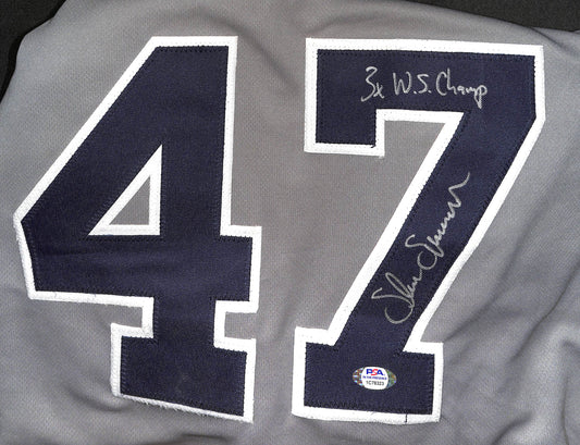Shane Spencer Signed Jersey - PSA COA - Baseball - Yankees