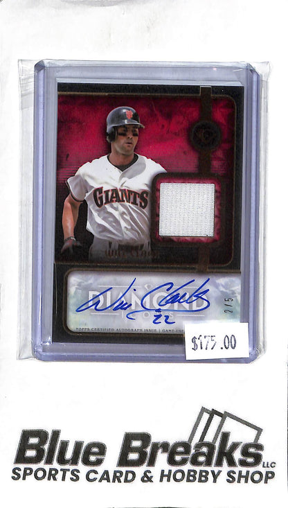 Will Clark SPA-WC - 2023 Diamond Icons - Patch Auto Red 2/5 - Baseball - Giants