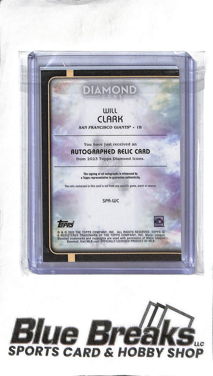 Will Clark SPA-WC - 2023 Diamond Icons - Patch Auto Red 2/5 - Baseball - Giants