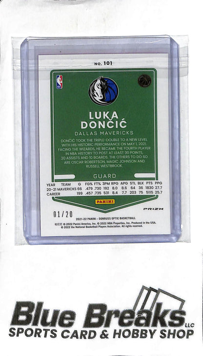 Luka Doncic 101 - 2021-22 Optic - Pink Disco 01/20 - Basketball - Mavericks - Lakers