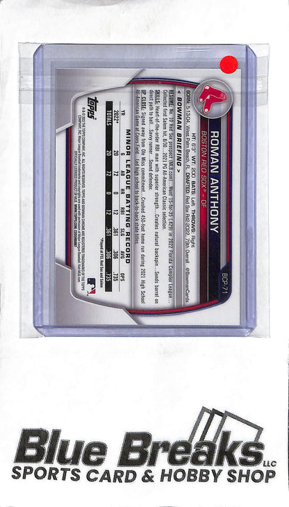 Roman Anthony BCP-71 - 2023 Bowman Mega - 1st Mega Box Mojo - Baseball - Red Sox