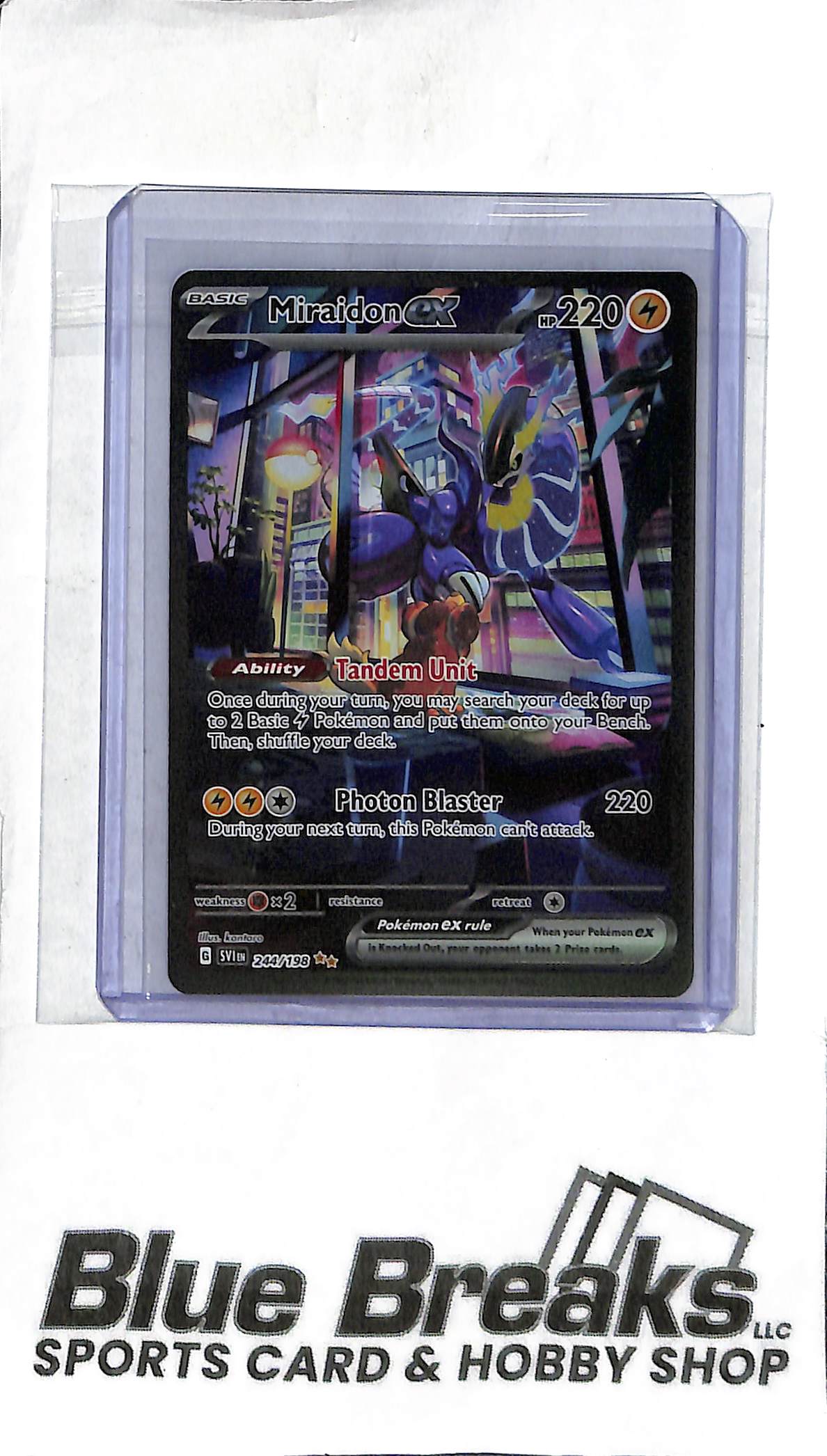 Miraidon ex - 244/198 - Full Art - Pokémon