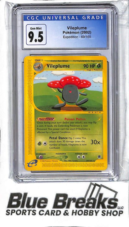 Vileplume 69/165 - Expedition - CGC 9.5 - Pokémon