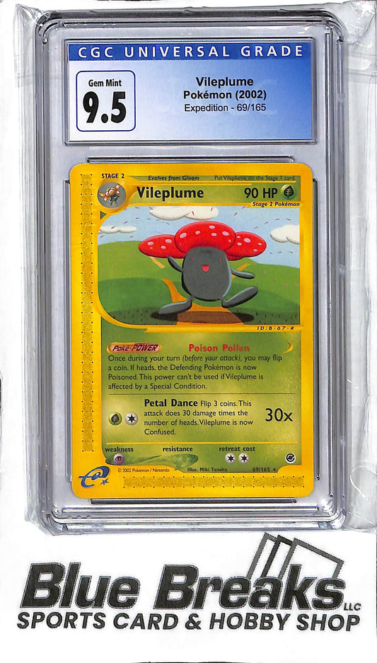 Vileplume 69/165 - Expedition - CGC 9.5 - Pokémon