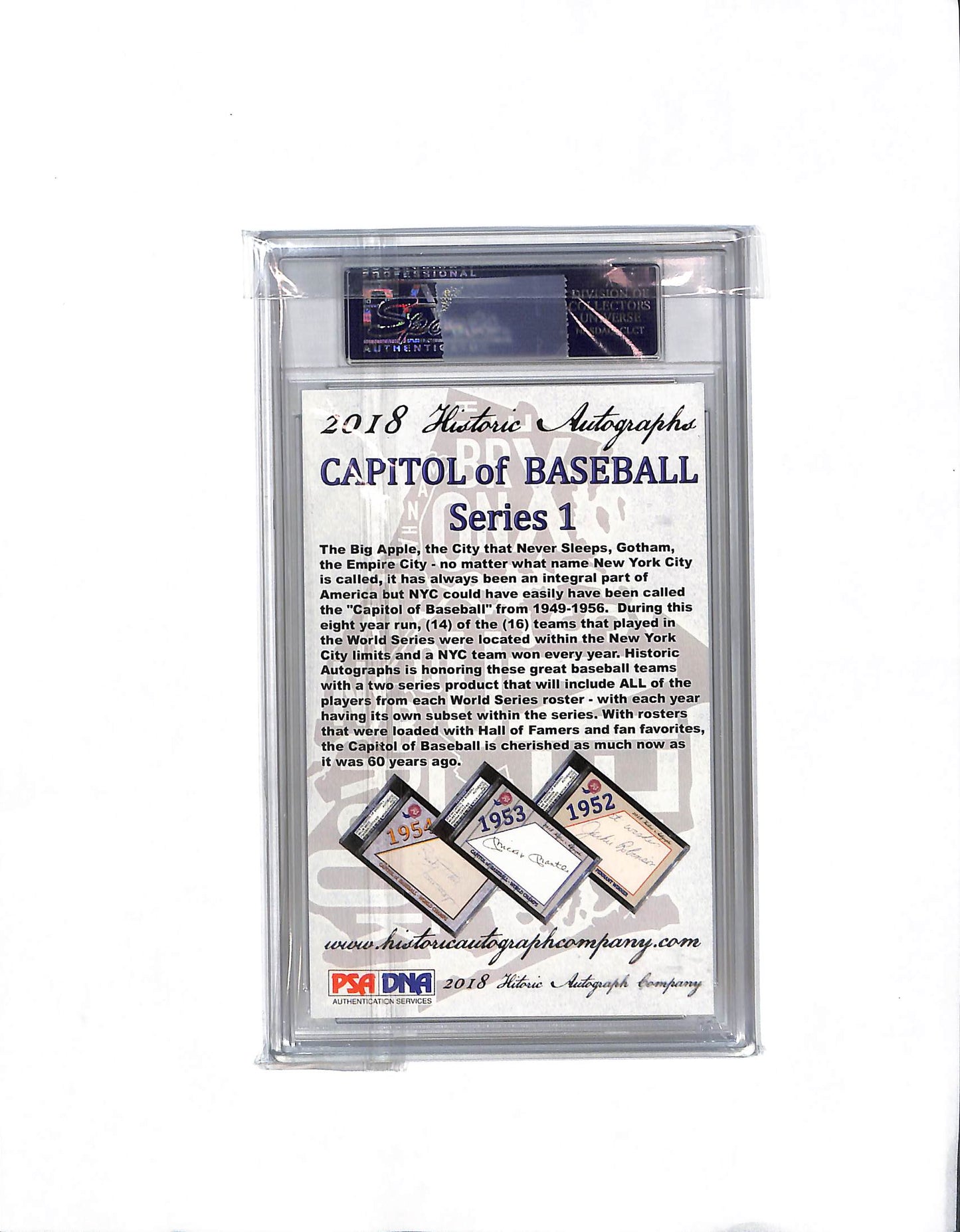 Monte Irvin Autograph - 2018 Historic Autograph Capitol of Baseball Series 1