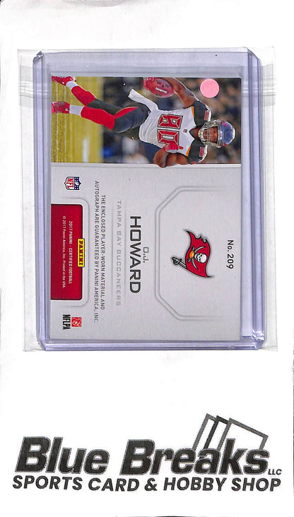 OJ Howard #209 - 2017 Certified - Rookie Patch Auto RPA - Orange Foil 78/99 - Football - Buccaneers