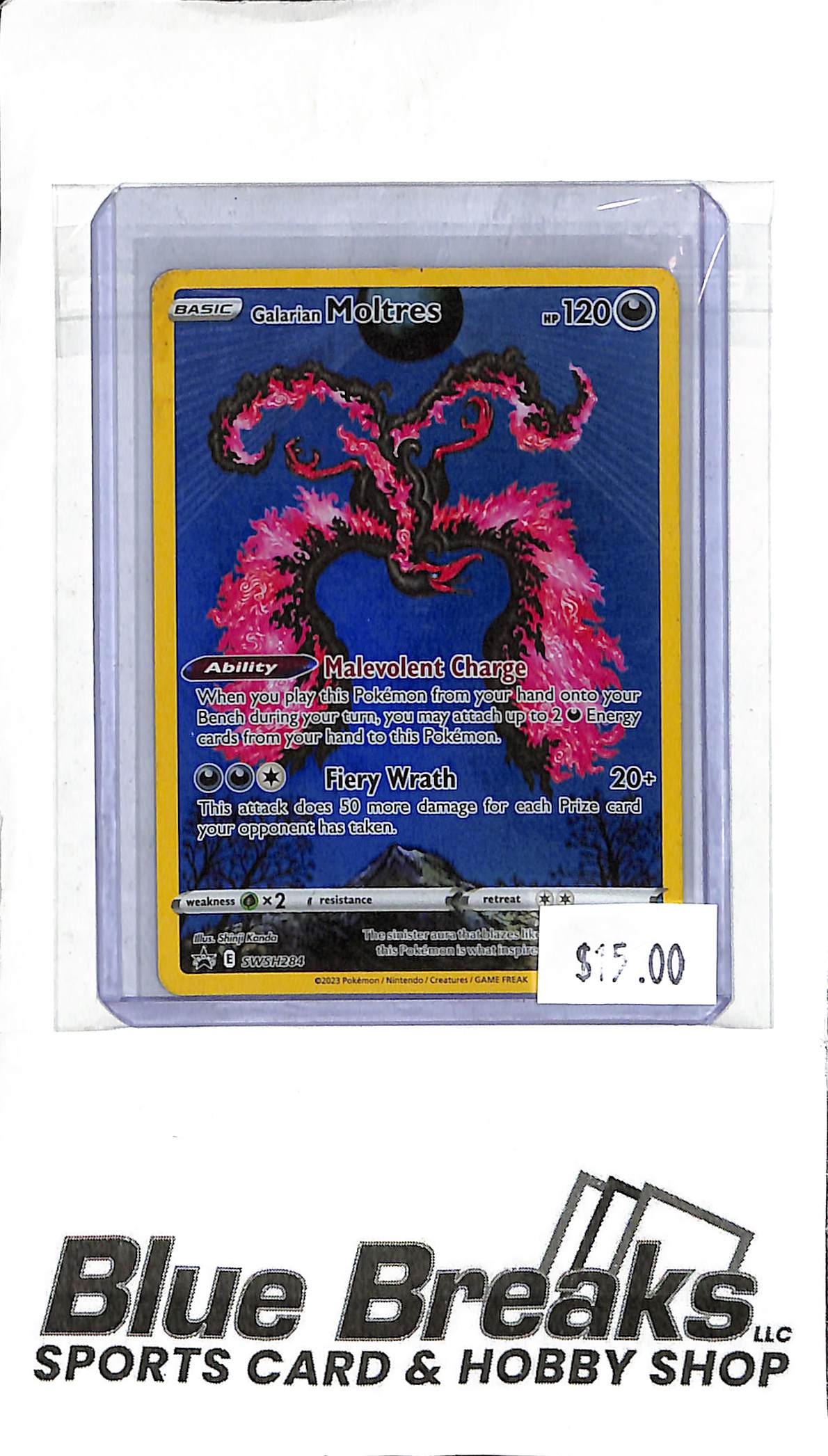 Galarian Moltres SWSH284 - Full Art - Pokémon
