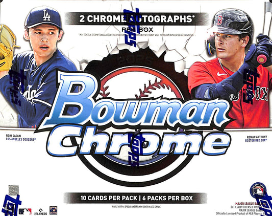 2025 Bowman Chrome - Sealed Hobby Box - Baseball - Sealed Wax
