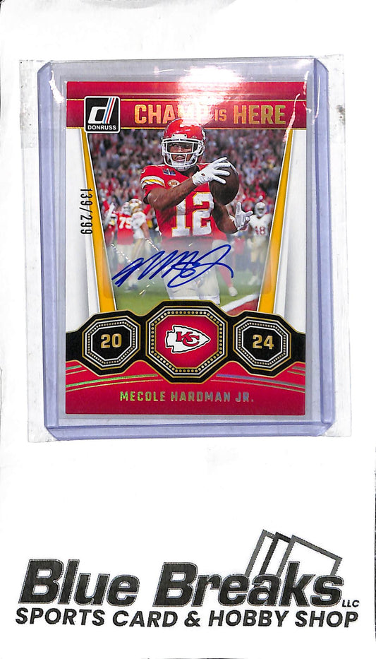 Mecole Hardman Jr. #7 - 2024 Donruss - Champ Is Here Auto - 139/299 - Football - Chiefs
