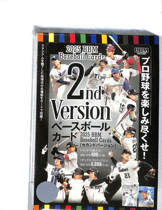 2025 BBM 2nd Version NPB Hobby Box - Sealed Wax - Japanese Baseball