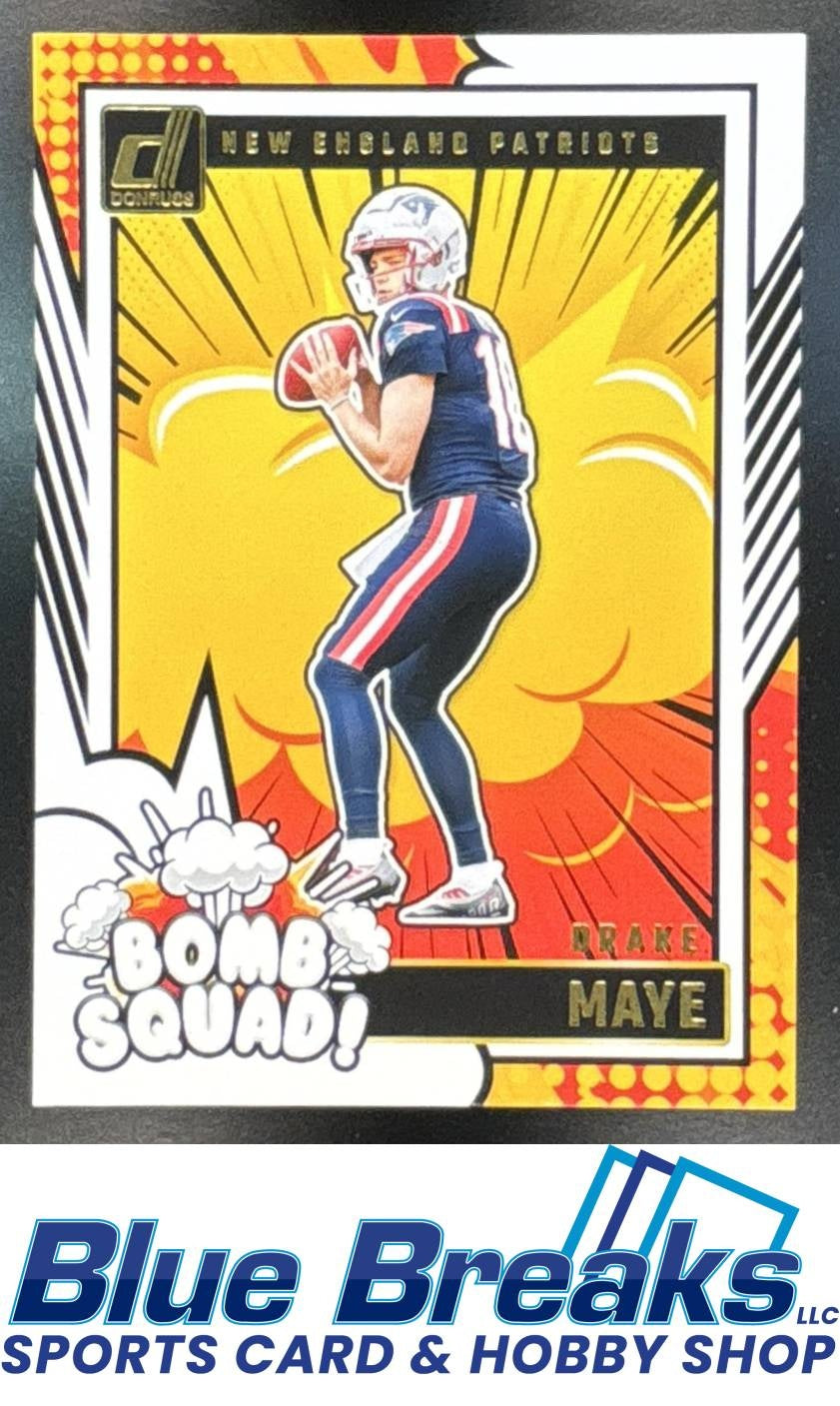 2024 Panini Donruss Bomb Squad Drake Maye #28 c New England Patriots