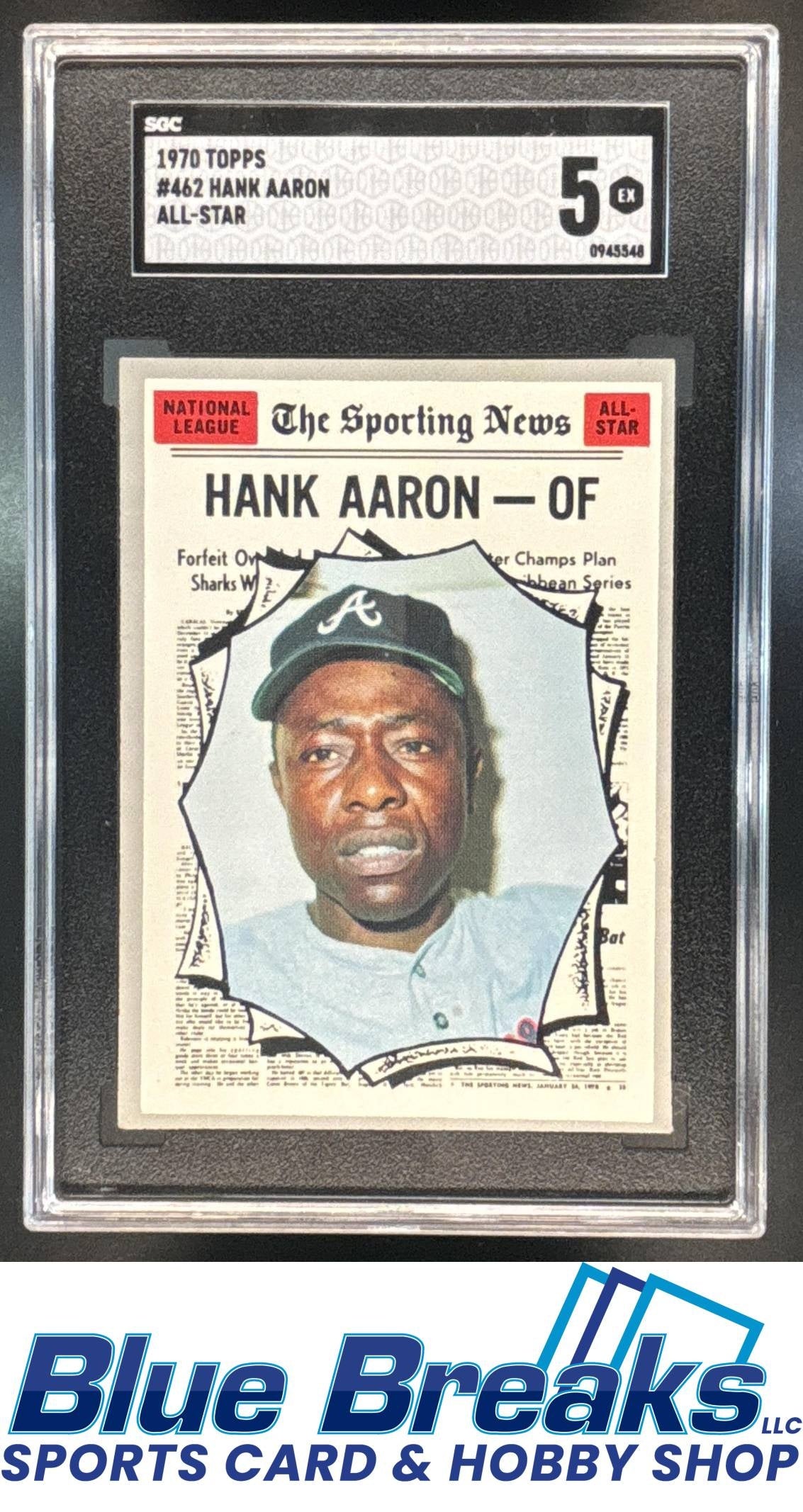 1970 Topps Hank Aaron #462 All-Star SGC 5 Atlanta Braves