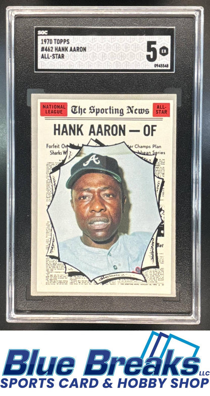 1970 Topps Hank Aaron #462 All-Star SGC 5 Atlanta Braves