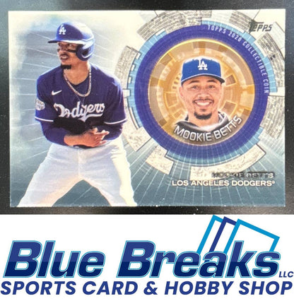2020 Topps Update Mookie Betts #TBC-MB Baseball Coin Cards Los Angeles Dodgers