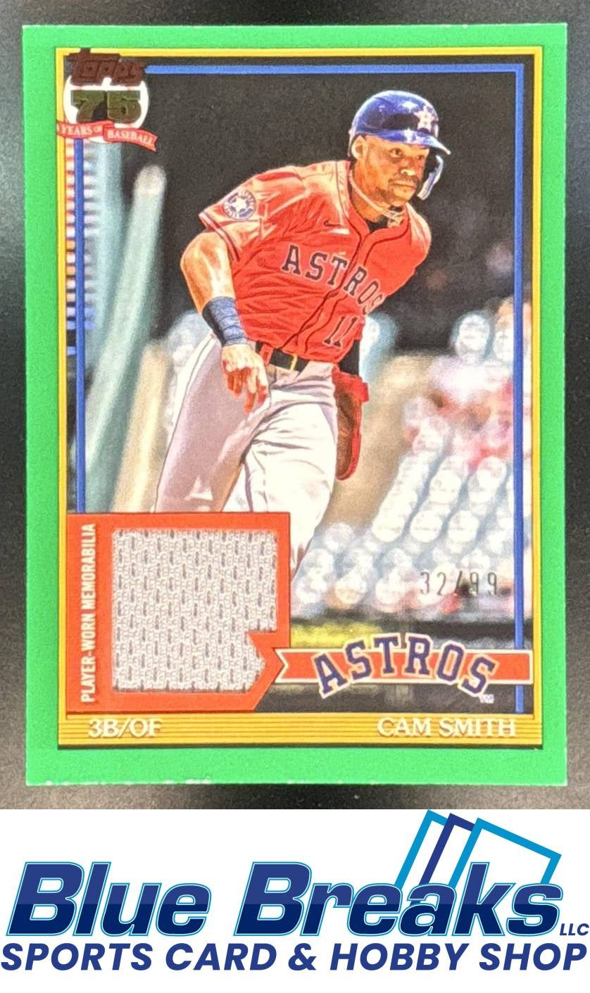 2026 Topps Series 1 Cam Smith #91R-CSM 1991 Relic Green /99