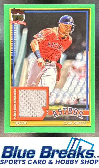 2026 Topps Series 1 Cam Smith #91R-CSM 1991 Relic Green /99