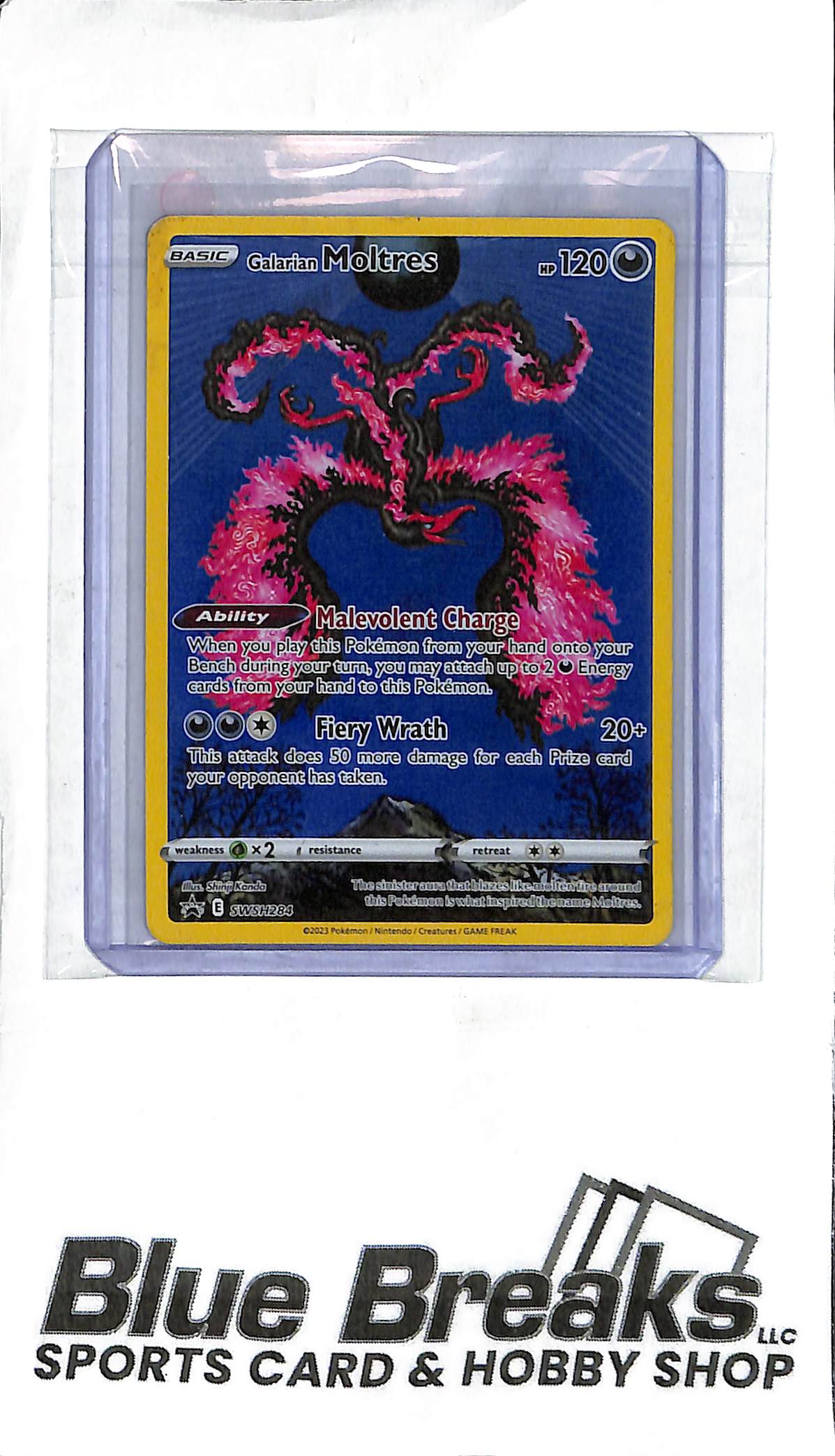 Galarian Moltres SWSH284 - Full Art - Pokémon