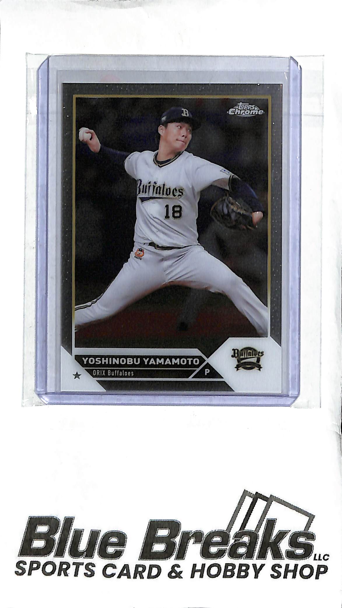 Yoshinobu Yamamoto 7 - 2023 Topps Chrome NPB - Japanese Baseball - Buffaloes