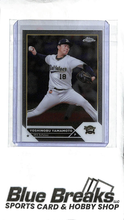 Yoshinobu Yamamoto 7 - 2023 Topps Chrome NPB - Japanese Baseball - Buffaloes