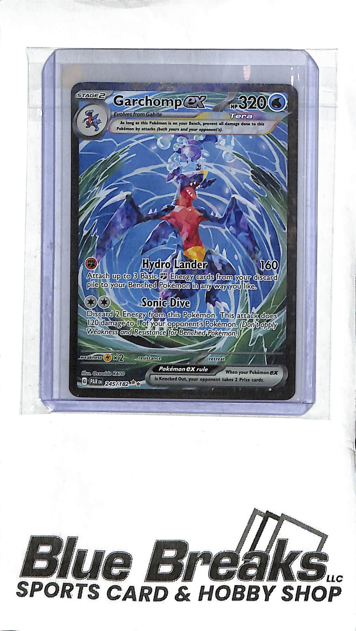 Garchomp ex 245/182 - Paradox Rift - Full Art - Pokémon