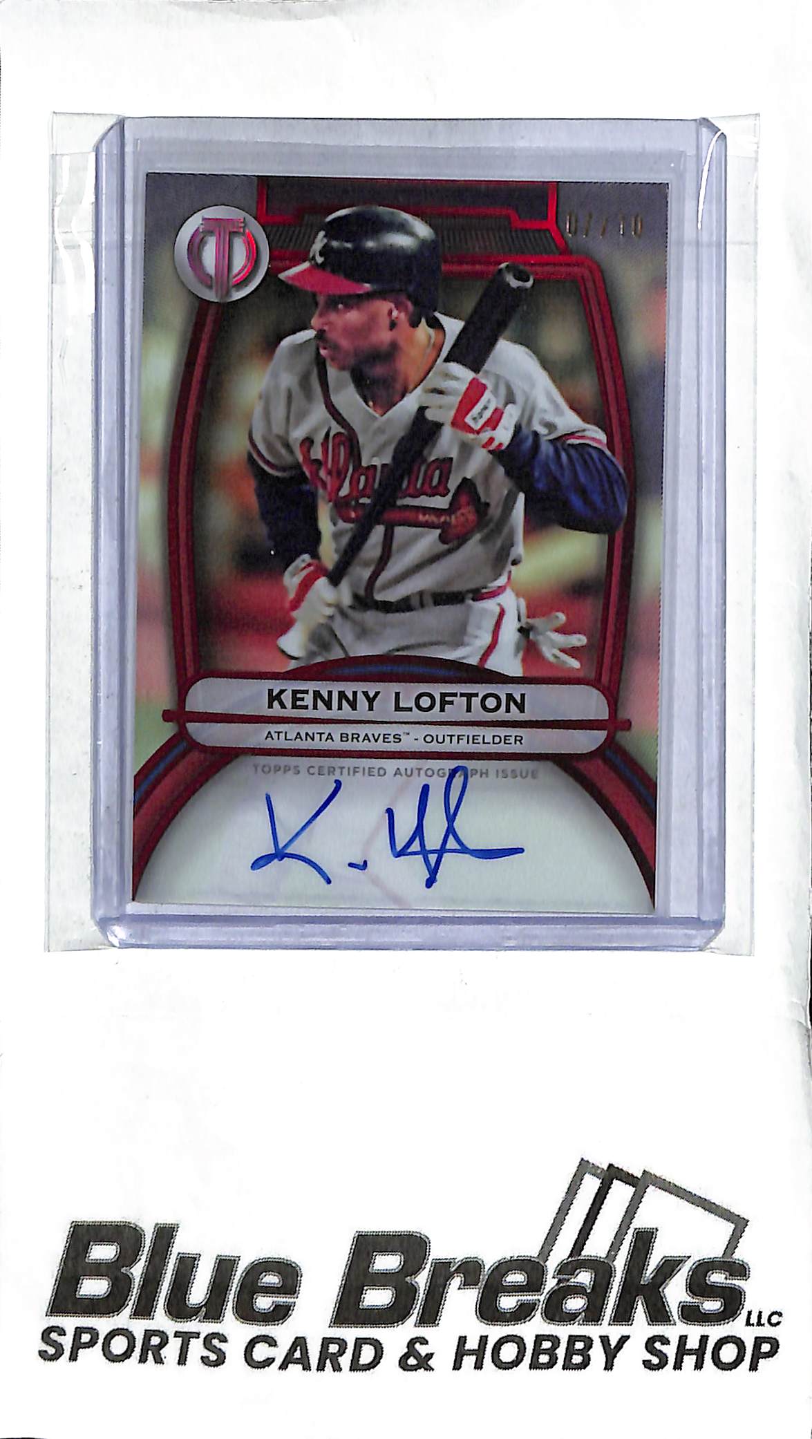 Kenny Loftin TA-KL - 2025 Topps Tribute - Auto 07/10 - Baseball - Braves