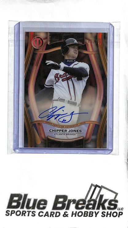 Chipper Jones PTGA-CJ - 2024 Topps Tribute - Auto 45/75 - Baseball - Braves