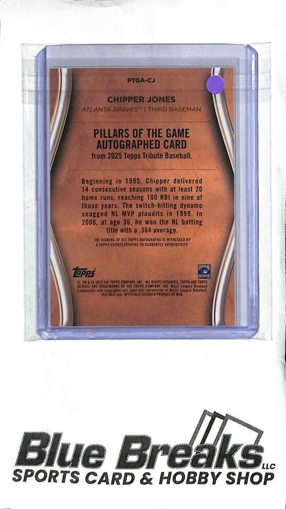 Chipper Jones PTGA-CJ - 2024 Topps Tribute - Auto 45/75 - Baseball - Braves