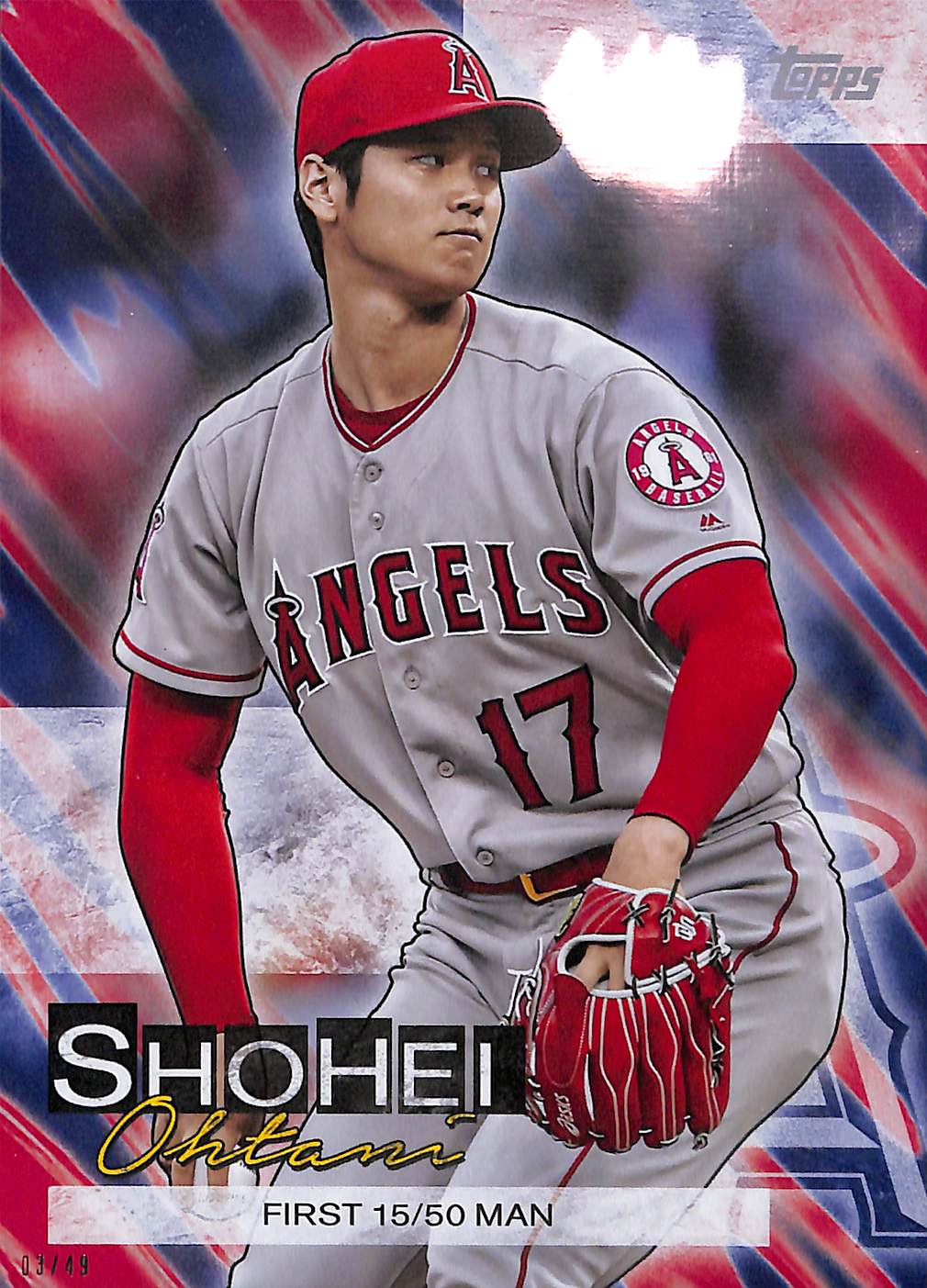 Shohei Ohtani SO-18 - 2019 Topps - Oversized 03/49 - First 15/50 Man - Baseball - Angels