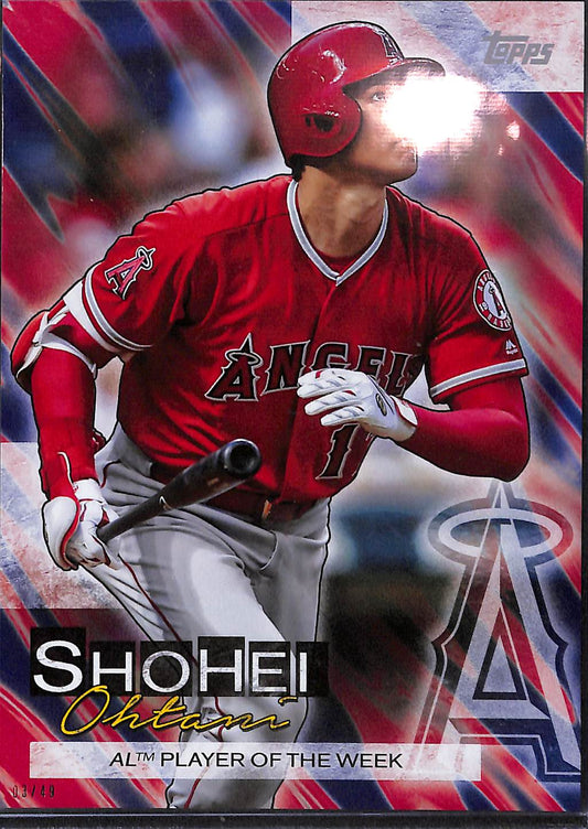 Shohei Ohtani SO-14 - 2019 Topps - Oversized 03/49 - AL Player of the Week - Baseball - Angels