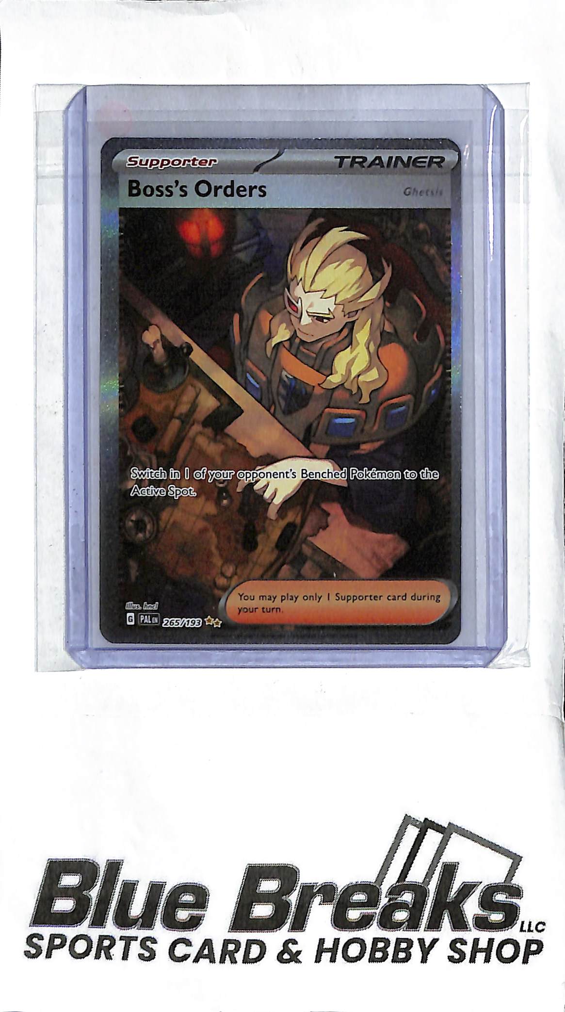 Boss's Orders 265/193 - Paldean Fates - Full Art Trainer - Pokémon
