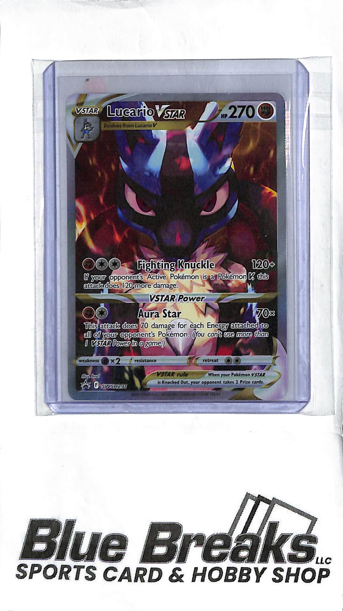 Lucario V Star SWSH291 - Full Art Promo - Pokémon