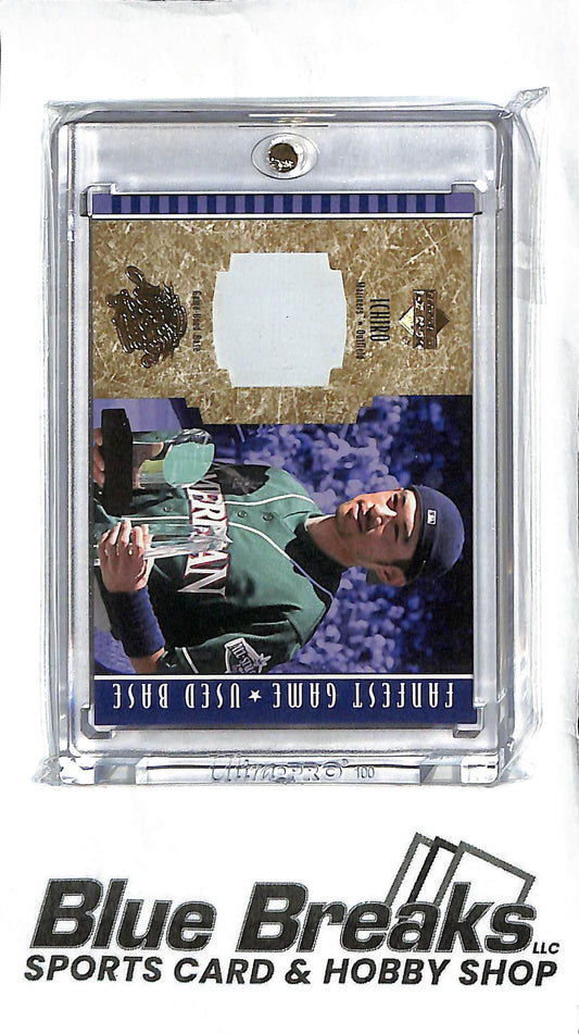 Ichiro GU2 - 2002 Upper Deck - Game-Used Base Relic - Baseball - Mariners