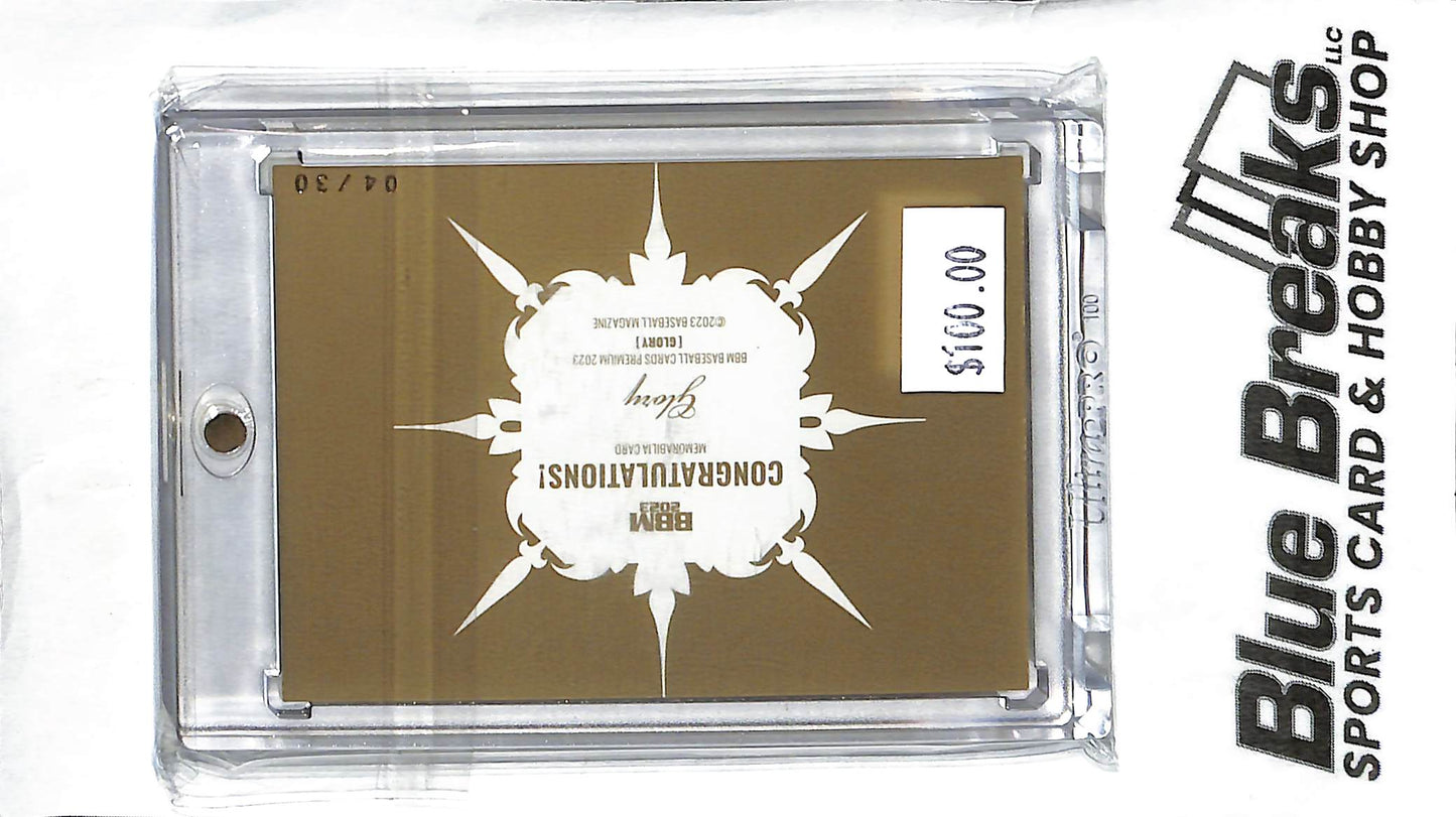 Atsuki Taneichi Roki Sasaki - 2023 BBM Glory - Dual Relic - 04/30 - Japanese Baseball - Marines