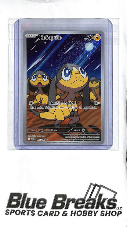 pokemon helioptile card Pokemon Me01: Mega Evolution Illustration Rare Helioptile #143