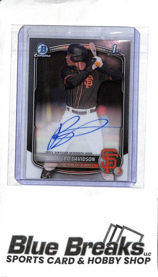 Bo Davidson CPA-BD - 2025 Bowman Chrome - 1st Bowman Auto - Baseball - Giants