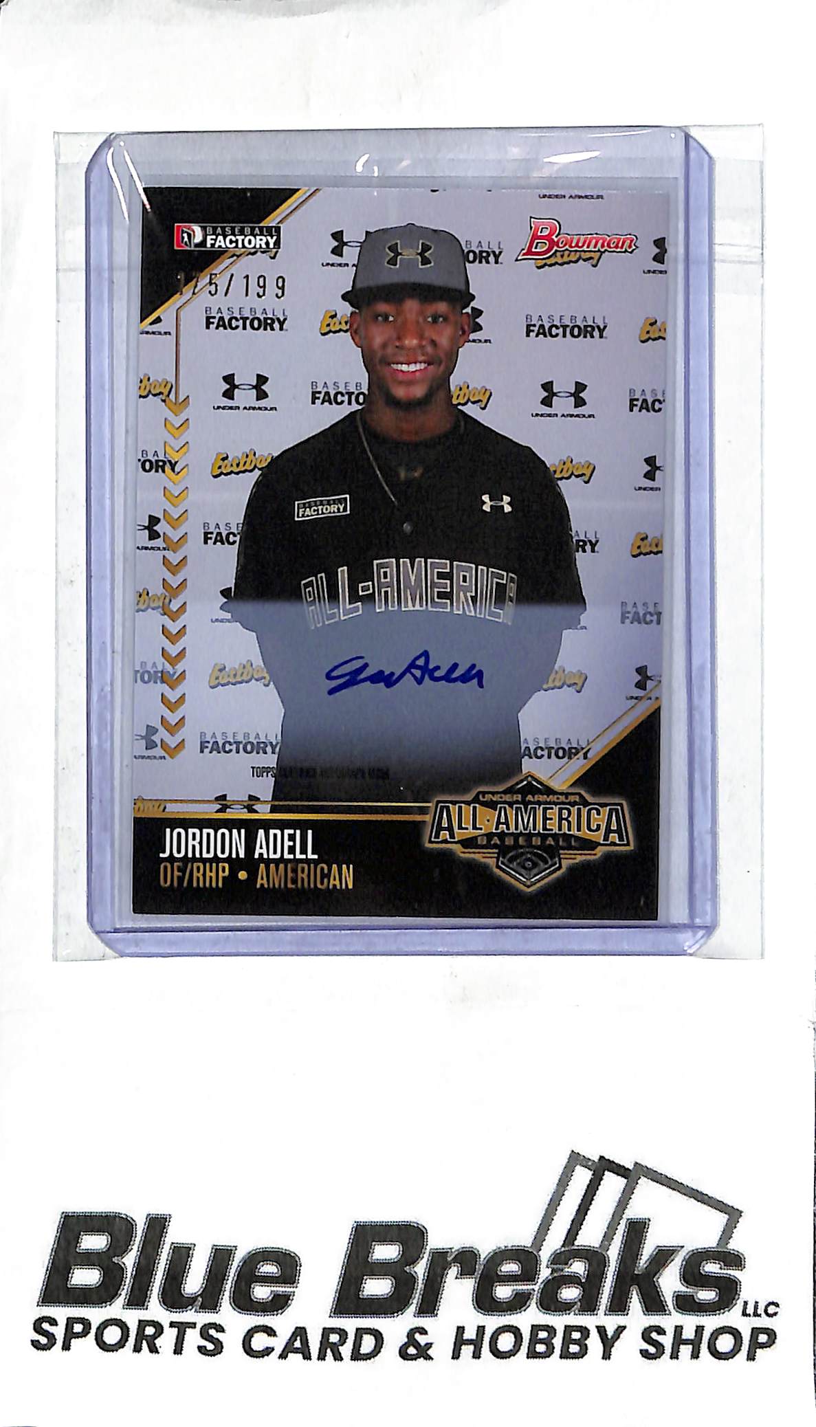 Jordon Adell UAA-1 - 2015 Bowman - Under Armour All-American Autograph - 175/199 - Baseball