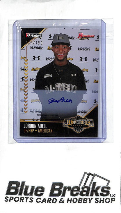Jordon Adell UAA-1 - 2015 Bowman - Under Armour All-American Autograph - 175/199 - Baseball