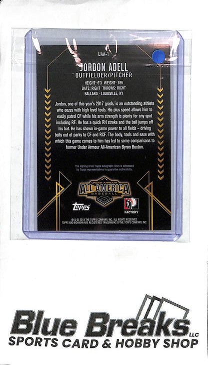 Jordon Adell UAA-1 - 2015 Bowman - Under Armour All-American Autograph - 175/199 - Baseball