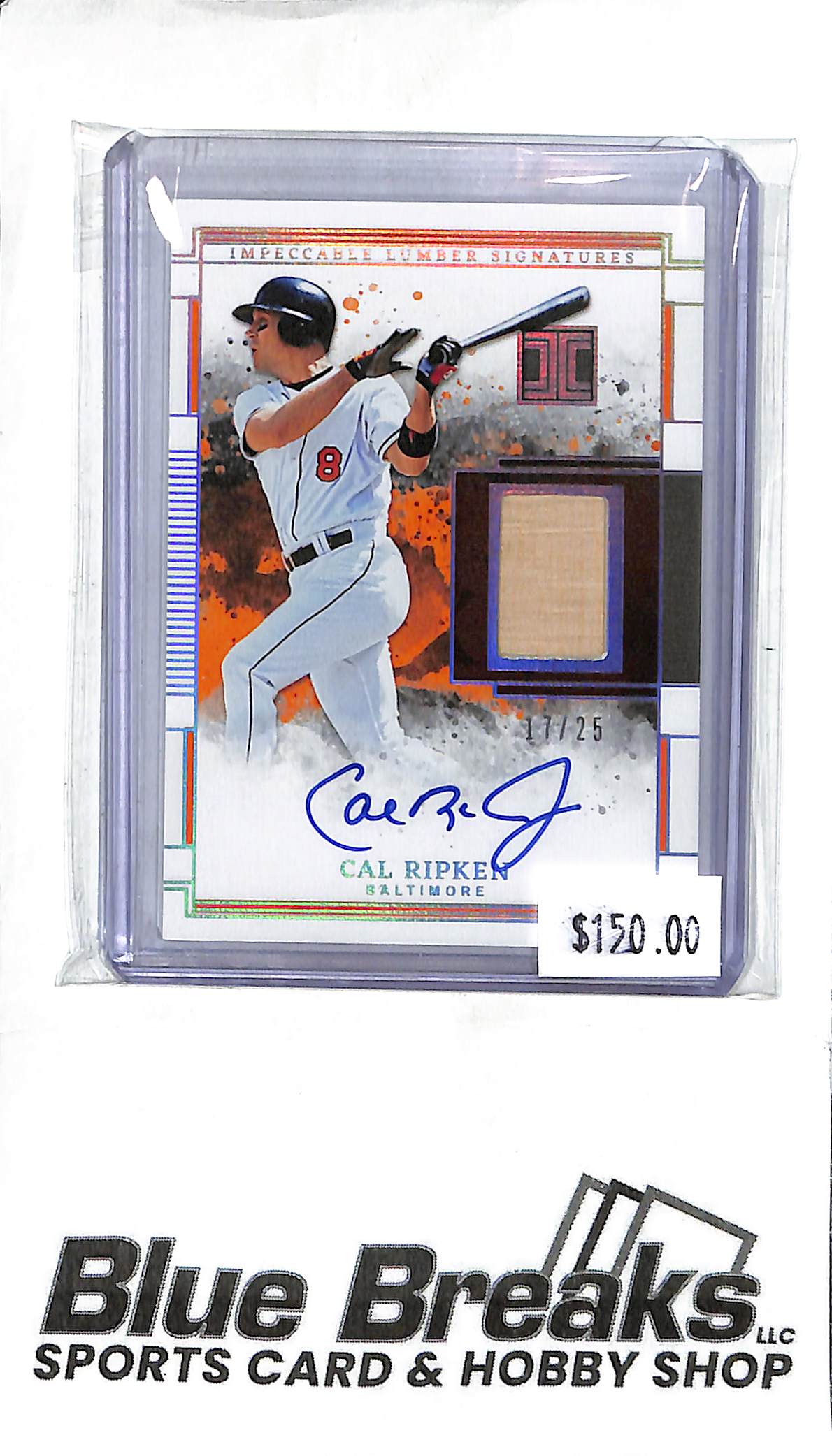Cal Ripken Jr. ILS-CR - 2025 Panini Impeccable - Lumber Signature - 17/25 - Baseball - Orioles
