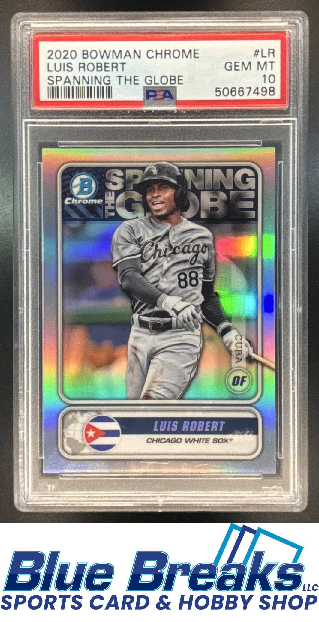 2020 Bowman Luis Robert #STG-LR Spanning the Globe Chrome PSA 10 Chicago White Sox