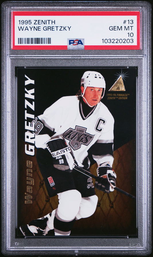 1995 Pinnacle - Zenith - Wayne Gretzky - #13 - PSA 10 - hockey - Kings - drop