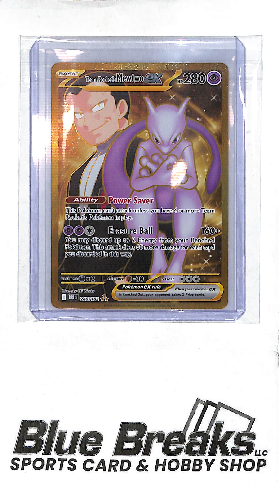 2025 Pokémon - Destined Rivals - Team Rocket's Mewtwo ex - Hyper Rare - 240/182