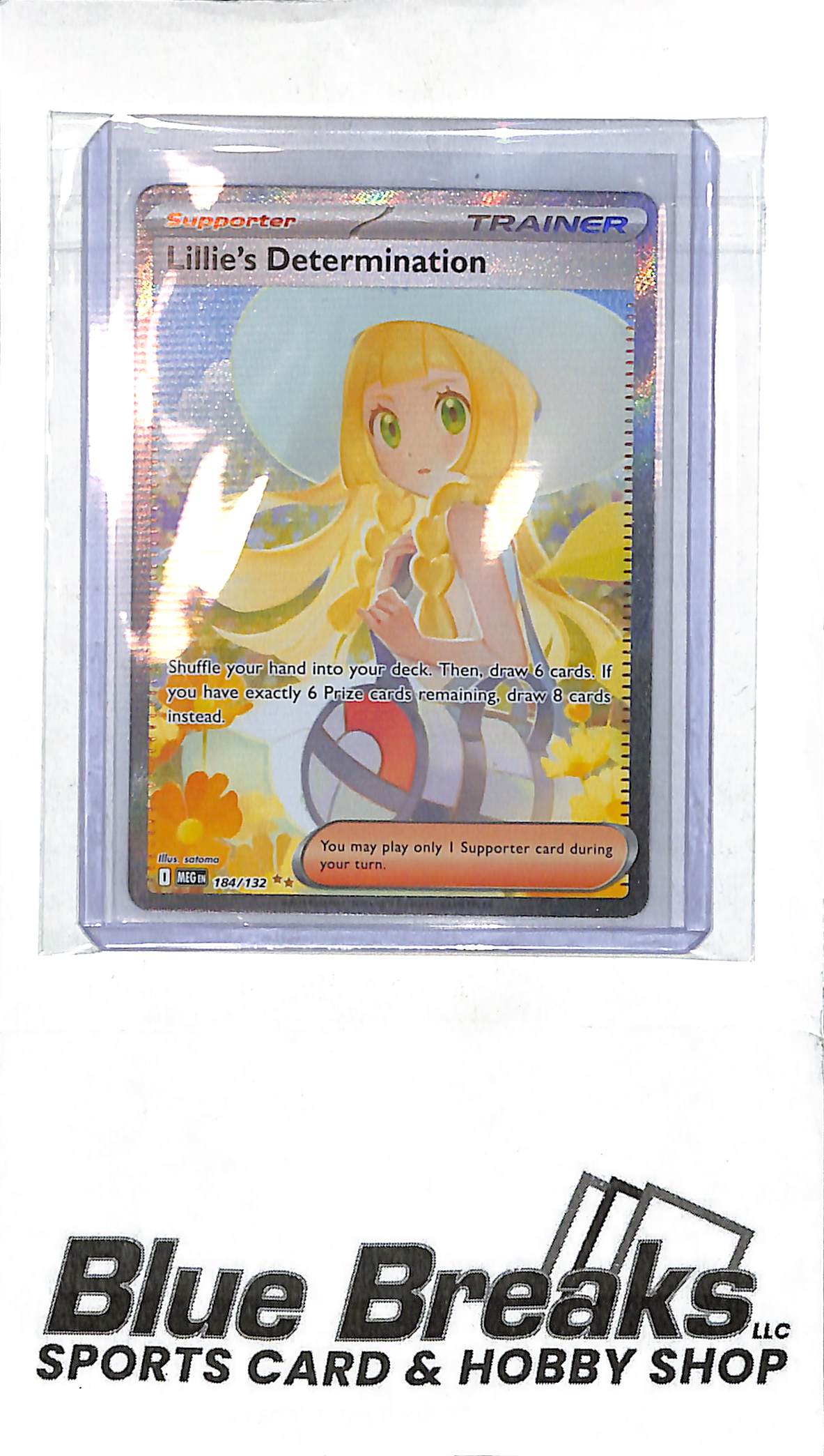 2025 Pokémon - Mega Evolution - Lillie's Determination - Full Art - Special Illustration - Rare - 184/132