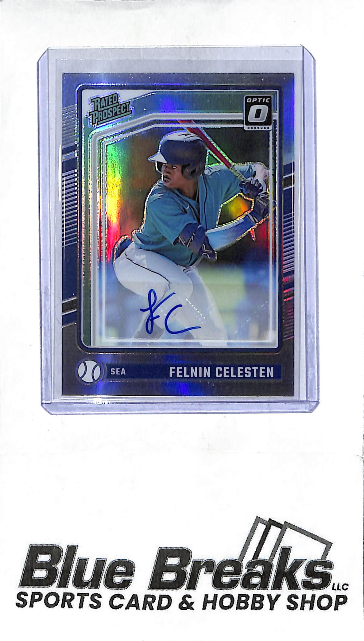 2024 Panini - Donruss Optic - holo - Felnin Celesten - auto - #168 - baseball - Mariners