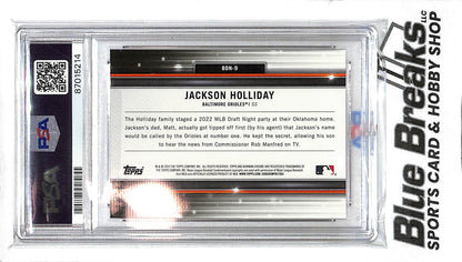 2022 Bowman Chrome Draft - Bowman Draft Night- Jackson Holliday - #BDN-9 - PSA 10 - baseball - Orioles