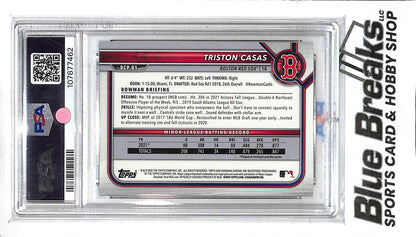 2022 Bowman Chrome - Prospects - blue refractor - Triston Casas - 085/150 - #BCP-81 - PSA 10 - baseball - Red Sox