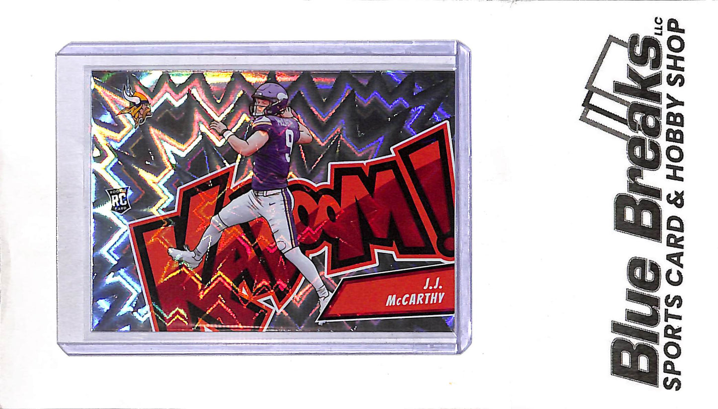 2024 Panini - Absolute - Kaboom! Horizontal - JJ McCarthy - RC - #13 - football - Vikings